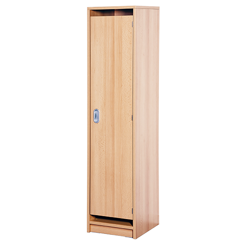 Beistellschrank für Garderobe B/H/T: 36x158x40 cm, verkürzte Tür rechts, mit Hut- und Schuhboden, Garderoben-Dreifachhaken