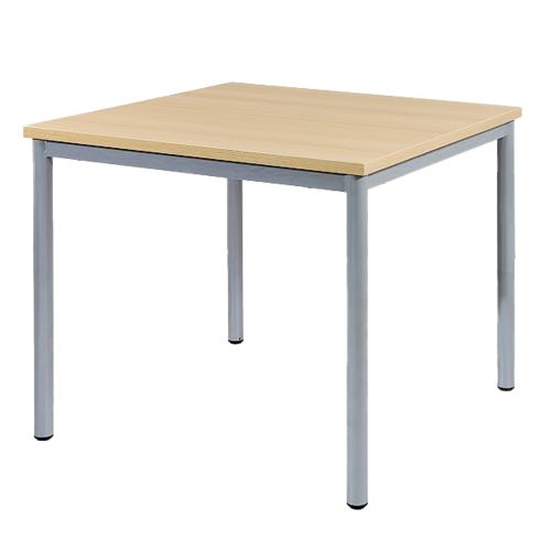 Quadrattisch, Melaminplatte mit ABS-Kante B/T: 100x100 cm, Höhe wählbar