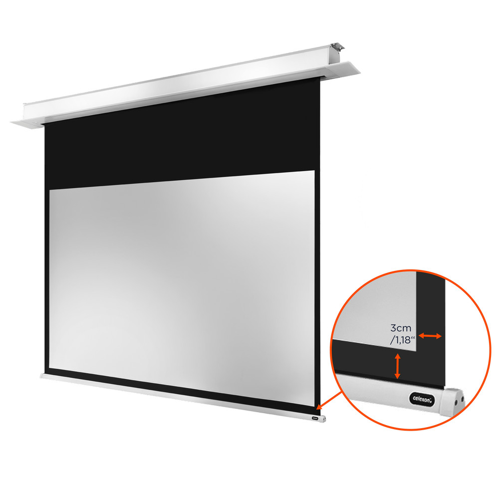 celexon Deckeneinbauleinwand Motor Professional Plus 160 x 90 cm