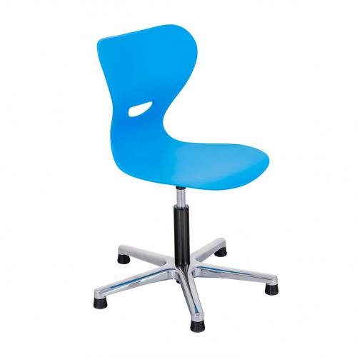 Höhenverstellbarer Drehstuhl mit Kunststoffsitzschale Serie SD7A, höhenverstellbar von 408 bis 557 mm, wahlweise mit Sitzpolster