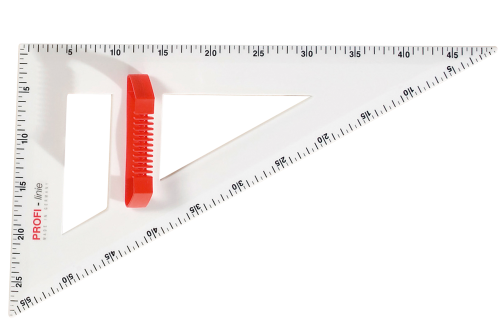 Zeichendreieck der Serie Profi Linie L: 60 cm, 60°, magnetisch