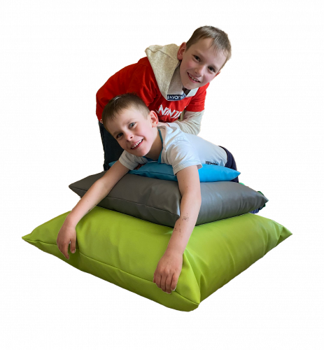 Wellness Oase Kissen B/H/T: 60x60x25 cm, Bezug: Kunstleder schwer entflammbar