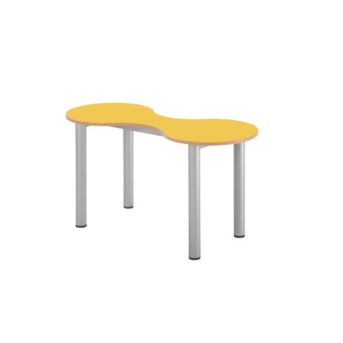 Kleeblatt 2er Tisch Tischhöhe 52-66 cm, Vollkern