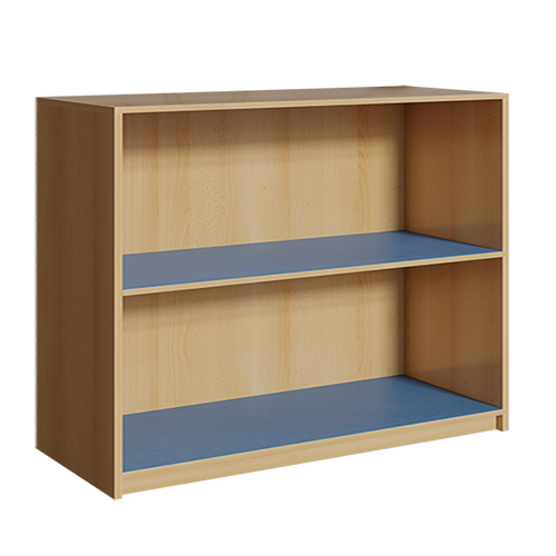 Regal mit 1 Zwischenboden für Schulranzen-Trolleys B/H/T: 145x120x45 cm, Böden mit Linoleum
