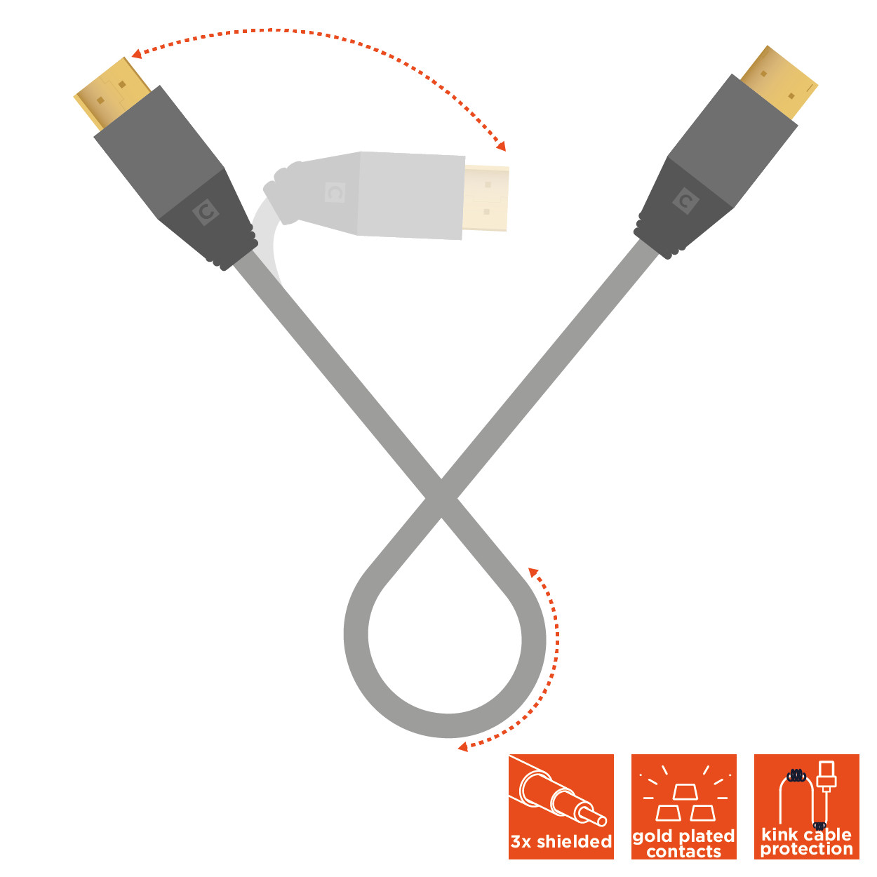 celexon DisplayPort Kabel 4K 5,0m - Professional Line