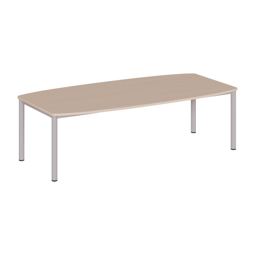 Besprechungstisch "Amphore" mit Rundrohrgestell Tischhöhe 72 cm, Tischgröße, Dekore und RAL-Farben sind wählbar