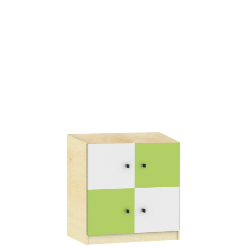 Schließfachschrank Serie SFS, zweireihig B/H/T: 80x160x50 cm, 2x2 Fächer