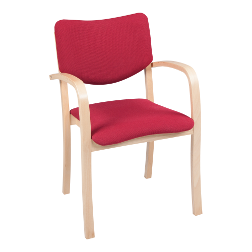 Stuhl INGRID, mit Sitz-/Rückenpolster Sitzhöhe: 46 cm, B/H/T: 52x83x56 cm