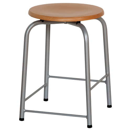 Hocker mit Fußrasten Sitzhöhe: 51 cm