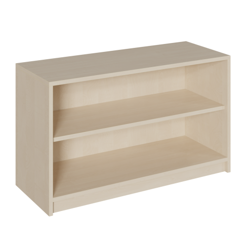 Korpus-Regal mit 2 Fächern in Ordnerhöhe B/H/T: 102x80x40 cm, Regal mit 1 Zwischenboden für 2 Ordnerhöhen