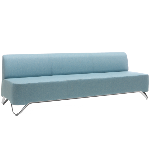 BOXIT 3er-Sofa B/H/T: 225x74x75 cm, Sitzhöhe 43 cm, Gestell: Aluminium, Stofffarbe wählbar
