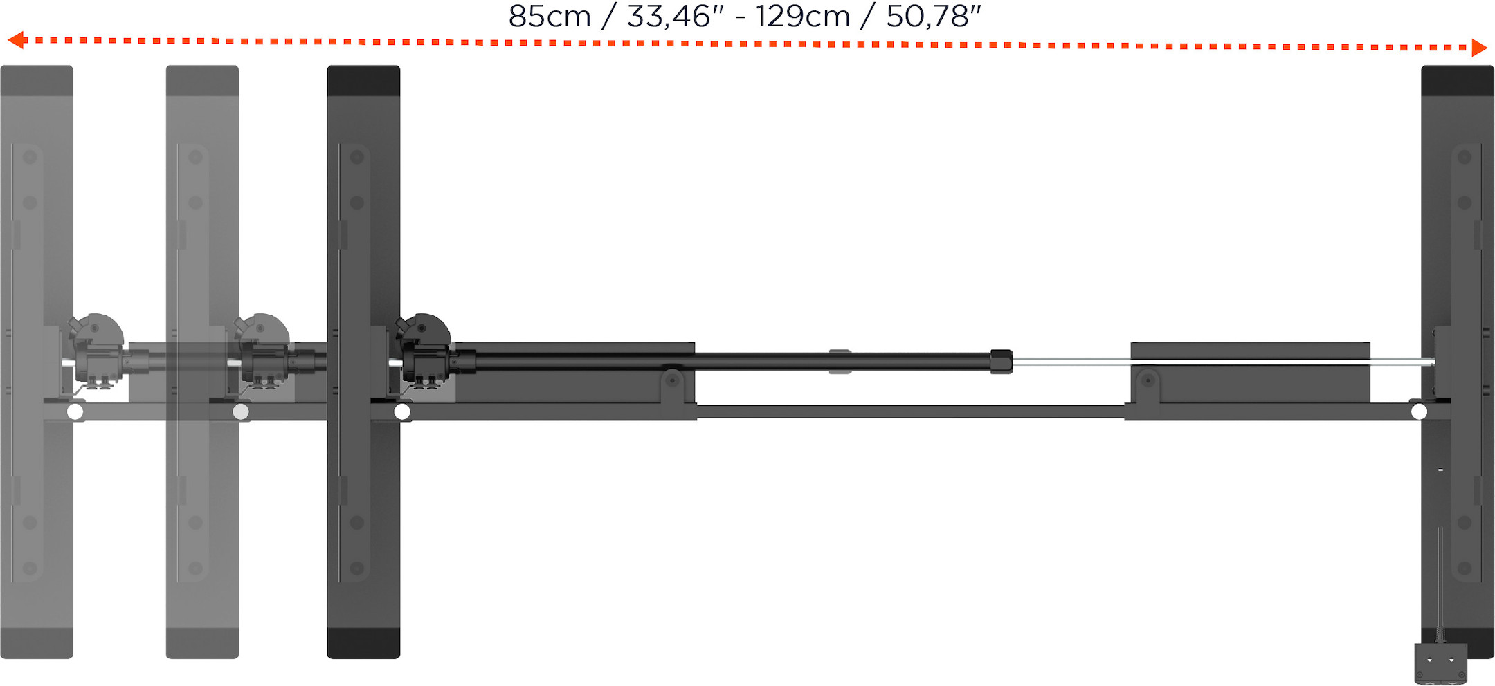 celexon elektrisch höhenverstellbarer Schreibtisch Economy eAdjust-71121 - schwarz, inkl. Tischplatte 175 x 75 cm