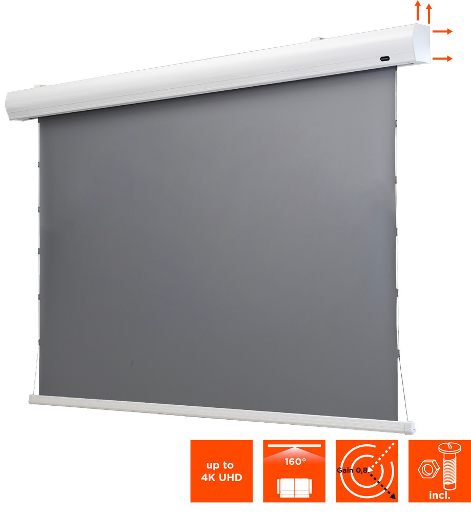 celexon HomeCinema Hochkontrastleinwand Tension 265 x 149 cm 120" - Dynamic Slate ALR