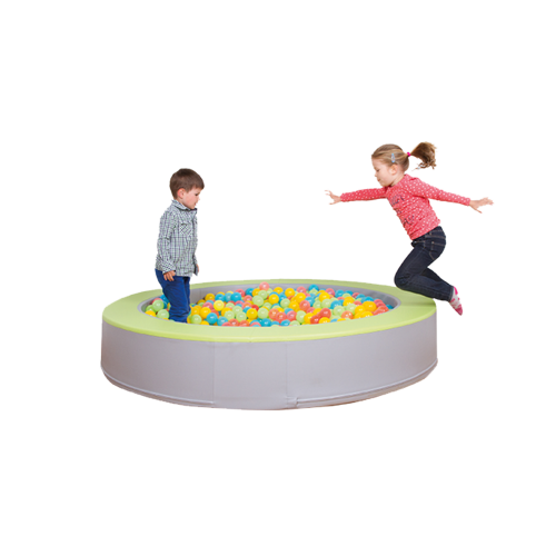 Rundes Ballbad / Bällebad für Klein und Groß Kunstleder und Kern schwer entflammbar, Durchmesser 180 cm, Höhe 30 cm