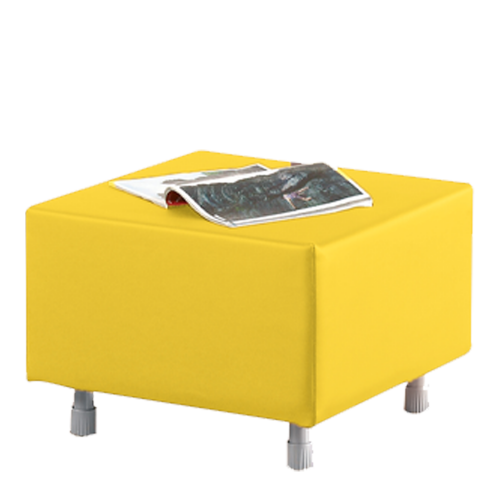 Sitzelement Quadrat aus der Sofaserie Wellness-Oase, Bezug Stoff oder Kunstleder B/H/T 56x40x56 cm, Bezug und Polster sind auch in schwer entflammbar lieferbar