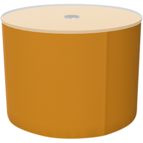 Sit!Box runder Tisch H: 40 cm, Durchmesser: 53 cm, Stoffgruppe C4 (Kunstleder, schwer entflammbar)