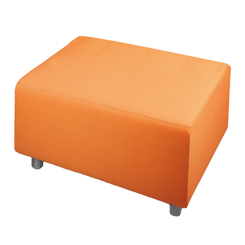Hocker mit Stoffbezug, Sitzhöhe 39 cm als 1-Sitzer, B/H/T: 70x39x72 cm, Stoff schwer entflammbar