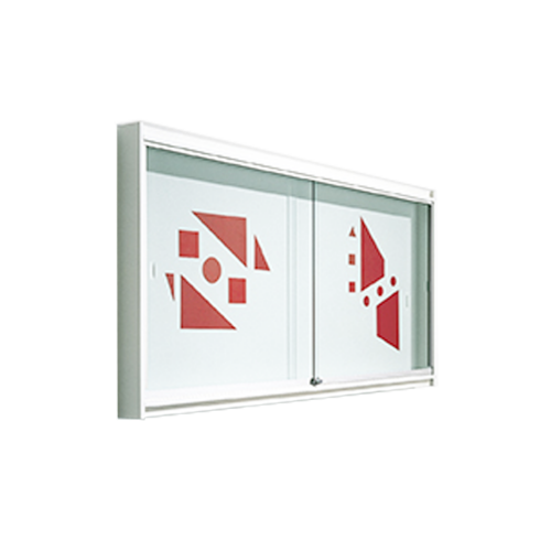Holzvitrine Modell IV 1 H/T: 100x12 cm, Breite und Rückwandmaterial wählbar