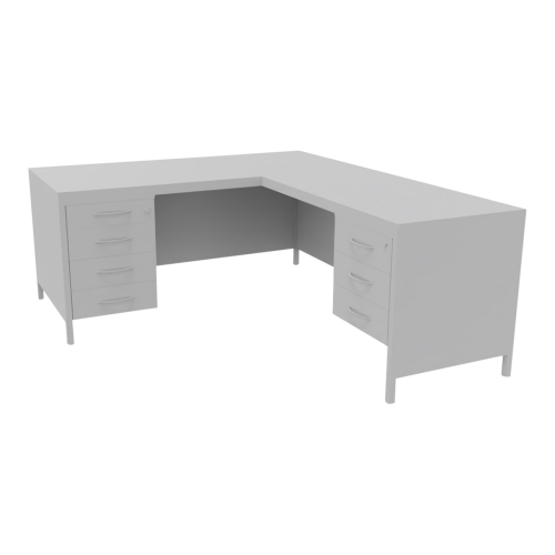 Schreibtisch, mit Schreibtischwinkelkombination links B/H/T: 120x76x65 cm; 170x76x80, Farben wählbar