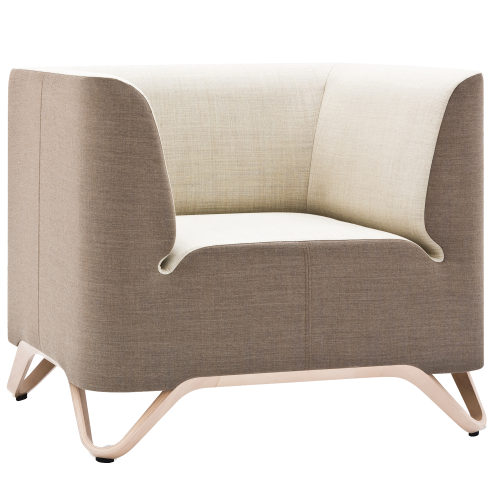 BOXIT Sessel B/H/T: 88x74x75 cm,  Sitzhöhe 43 cm, Gestell: Aluminium, Stofffarbe wählbar