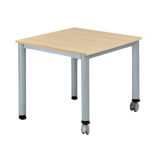 Quadrattisch B/T: 70x70 cm, höhenverstellbar (58-72 cm), fahrbar