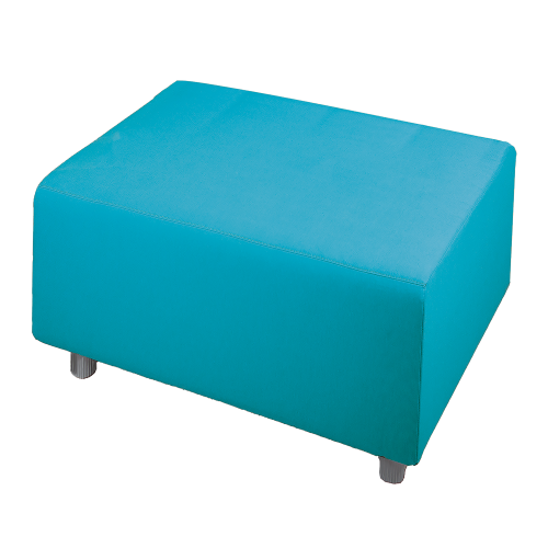 Hocker mit Stoffbezug, Sitzhöhe 43 cm als 1-Sitzer, B/H/T: 70x43x72 cm, Stoff schwer entflammbar