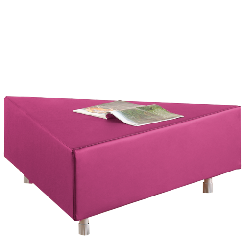 Sitzelement Dreieck groß aus der Sofaserie Wellness-Oase, Bezug Stoff oder Kunstleder B/H: 112x40 cm; Kantenlänge: 112 cm, Bezug Stoff