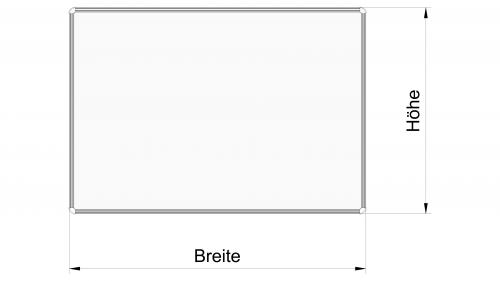Projektionstafel "PT Serie" mit zwei Seitenflügeln 75" Außenmaße: 1,60x1,00 m, Bildgröße: 1,60x1,00 m, 6-Punkt-Befestigung
