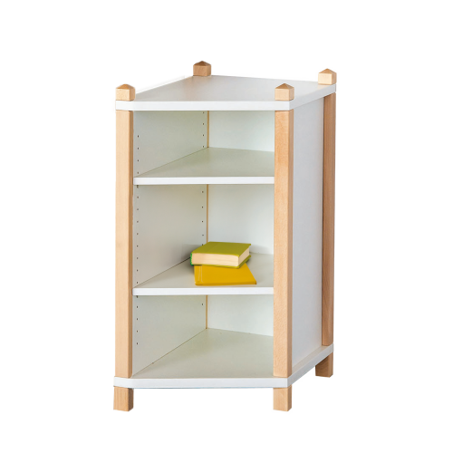 Stollen-Ausgleichsregal B/H/T: 40x80x60/40 cm, Zur Tiefenreduzierung, rechts angestellt