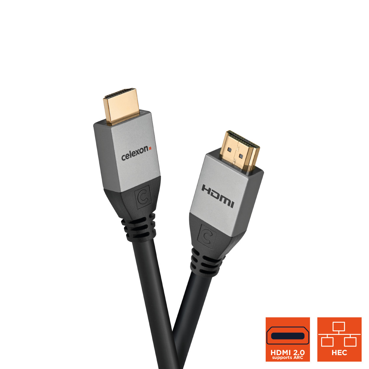 celexon HDMI Kabel mit Ethernet - 2.0a/b 4K 1,0m - Professional Line