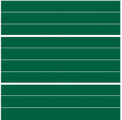 Lineatur 10 gelbe Lineatur auf grüner Tafel, Einheitskurzschrift: 4:4:4:4 cm, bis zu einer Tafelflächengröße von 200x100 cm. Preis pro m²