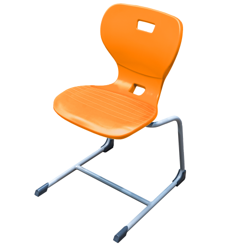 Ergostar UP 2.0 Schulstuhl Sitzschalenfarbe Orange, Sitzhöhe 43 cm