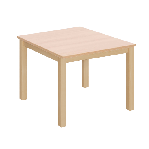Fahrbarer trapezförmiger Tisch, melaminbeschichtete Platte B/T: 160 x 80 cm, wählbare Tischhöhe, Stahlrohr-Füße Ø 60