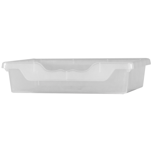 Ergo Tray Box M Transparent, aus schwer entflammbarem Kunststoff
