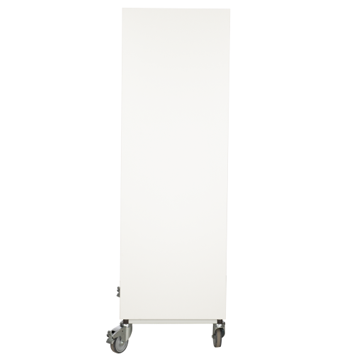 Notebookregal mit 13 Fächern B/H/T: 80x1163x50 cm, fahrbar, Steckdosenleiste rechts
