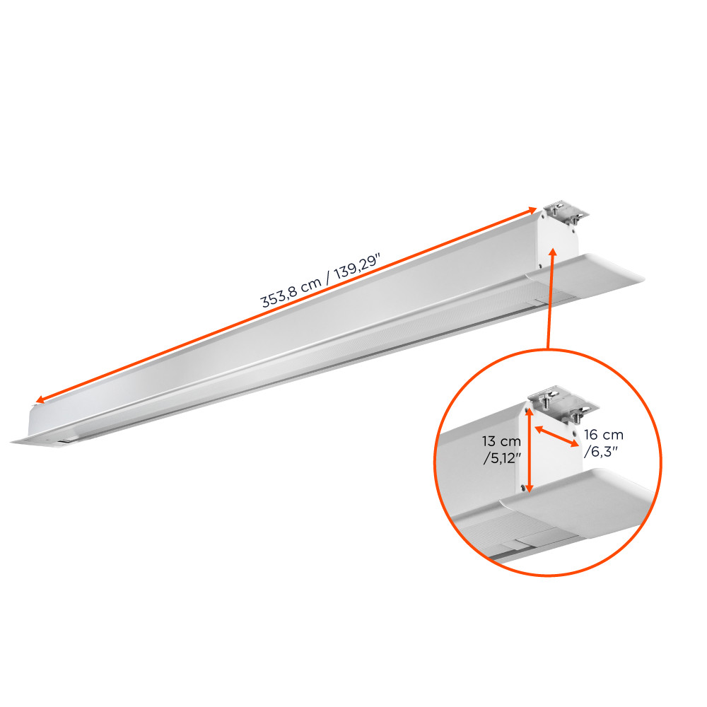 celexon Deckeneinbauleinwand Motor Professional Plus 300 x 225 cm