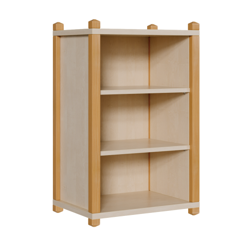 Stollen-Hängeregal mit 2 Einlegeböden, 40 cm tief B/H/T: 56x80x40 cm, Regal mit Rückwand und geschlossenen Seiten sowie 2 Einlegeböden