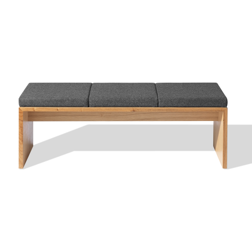Bench Sitzelement B/H/T: 160x45x45 cm, Platte furniert, m. ABS Kante 2mm