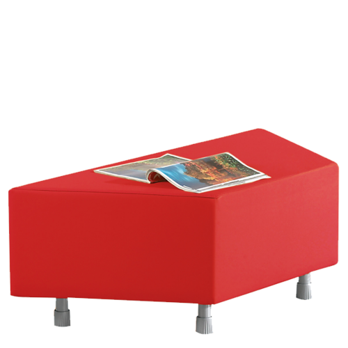 Sitzelement Trapez aus der Sofaserie Wellness-Oase B/H/T: 112/56x40x50 cm, Kunstlederbezug & Polster schwer entflammbar