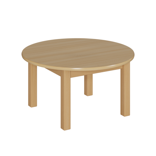 Puppentisch als Couchtisch B/H/T: 60x46x60 cm, Rundtisch Ø 60 cm mit Schichtstoffplatte