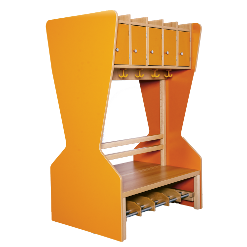 Seitenwange für Komplettgarderoben B/H/T: 2x130x76 cm, doppelte Wange für Komplettgarderoben in Blockstellung