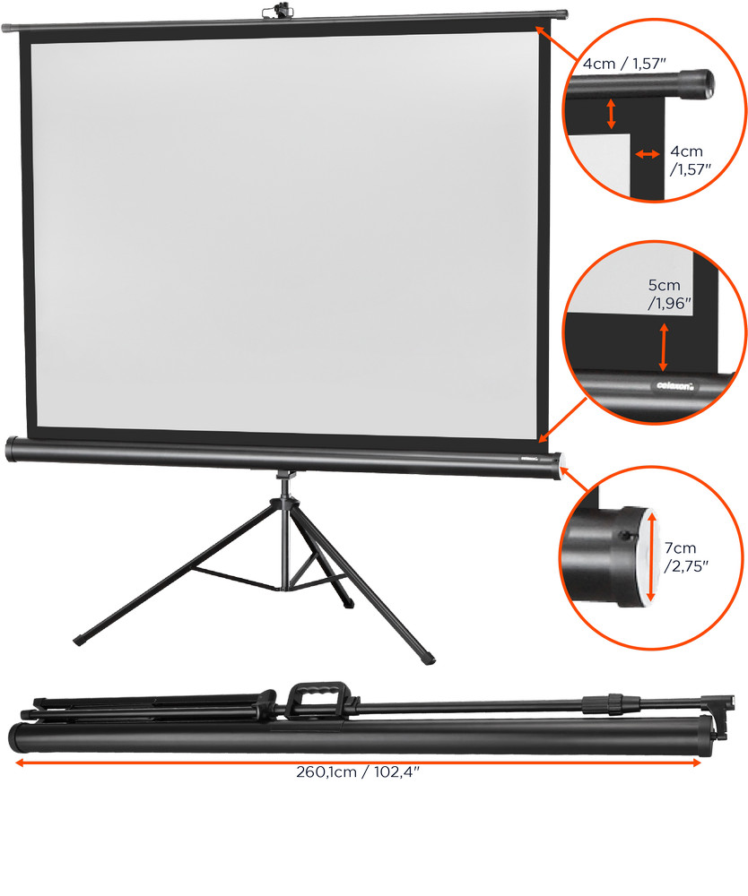 celexon Stativleinwand Economy 244 x 183 cm