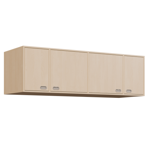 Aufsatzschrank für Liegepolster-Möbel B/H/T: 198x60x67 cm, Schrank 4-türig, für 12er Liegepolster-Bettzeug-Schrank mit Türen