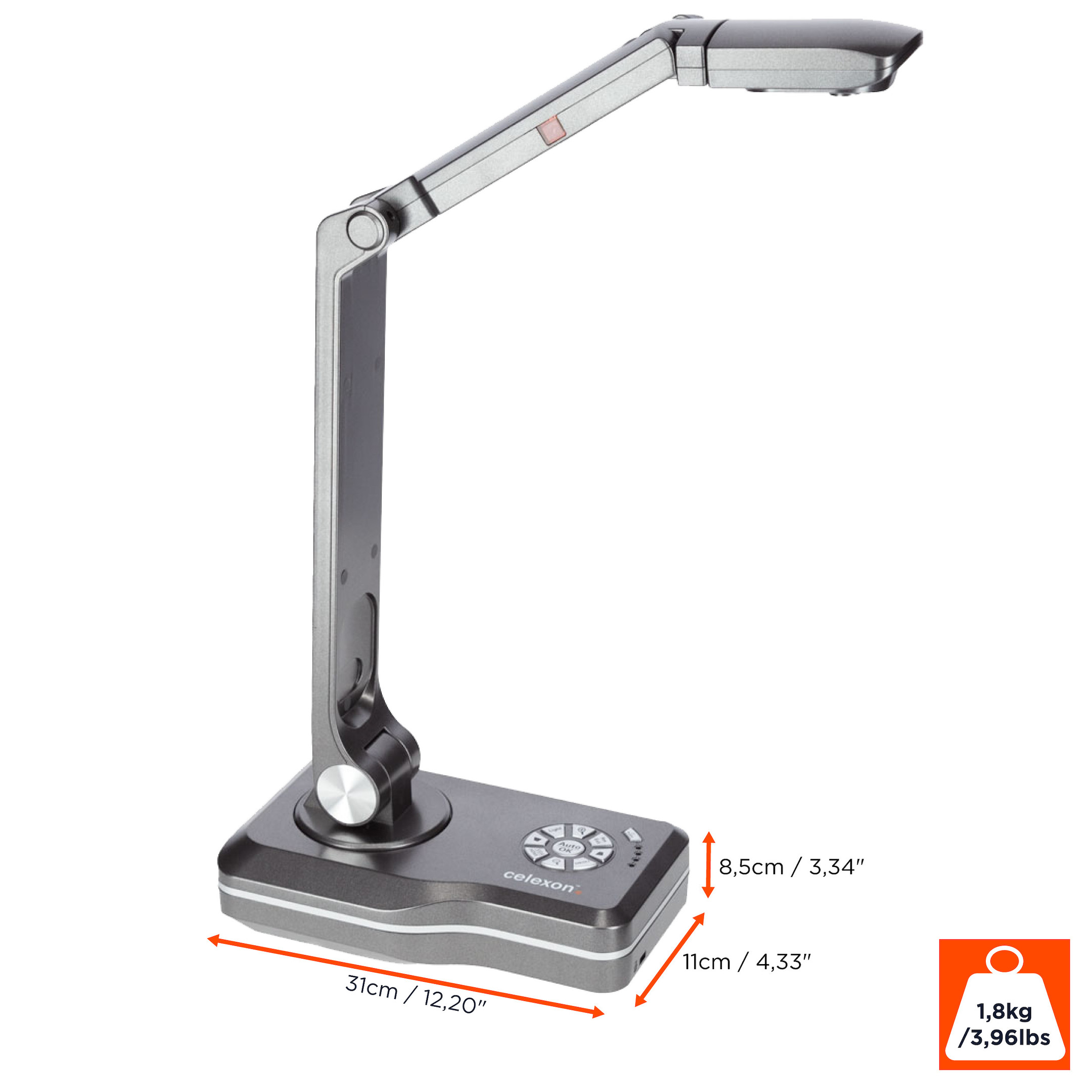 celexon Dokumenten-Kamera DK800 mit Tragetasche M