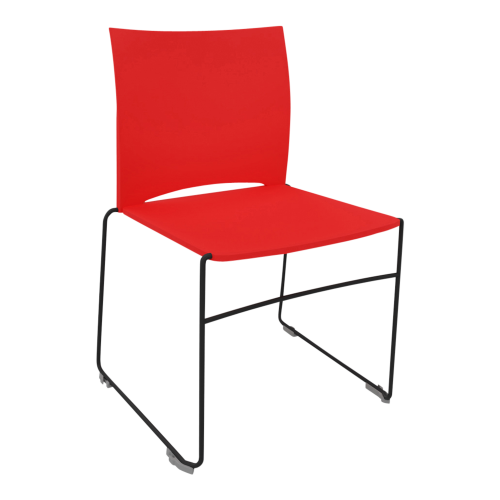 Stuhl Diane mit Armlehne, Gestellfarbe: Chrom; Sitz- und Rückenfläche: Kunststoff