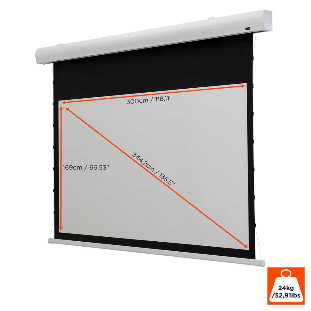 celexon Leinwand HomeCinema Tension 300 x 169 cm, 135" - MWHT
