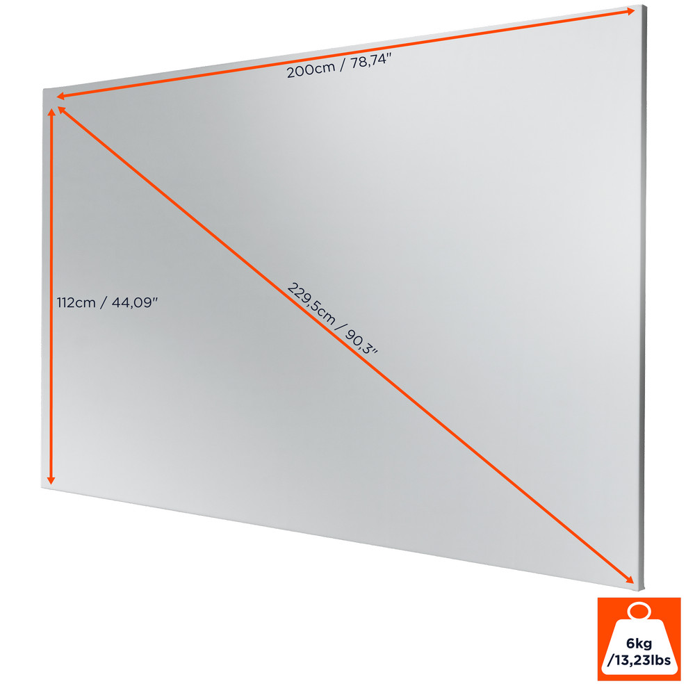 celexon Rahmenleinwand Expert PureWhite 200 x 112 cm