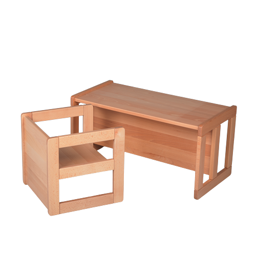 Verwandlungsstuhl B/H/T: 35x35x35 cm, SH: 15, 22 und 34 cm