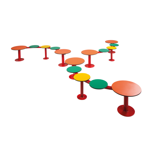 3er Set, Bank mit 5 Sitzen B/H/T: 187x35x70 cm (einzeln), Innenbereich