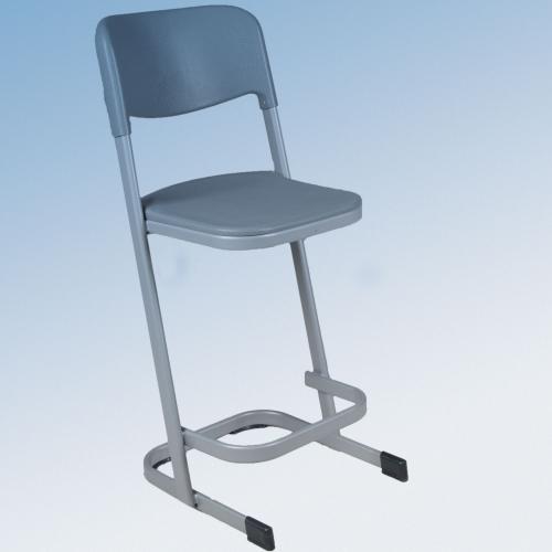 Schülerstuhl Serie "ST" mit Fußraste Gesamthöhe: 98 cm, Sitzhöhe: 60 cm, Fußrastenhöhe : 17 cm